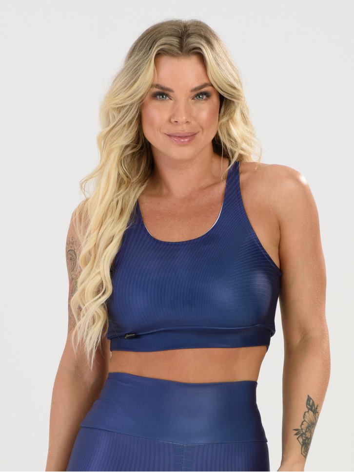 top fitness savancini glitter azul laranja s202alr