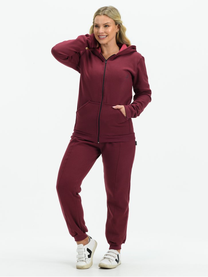 Conjunto Feminino Casaco De Moletom Plus Size Blusa Moletom CalÇa