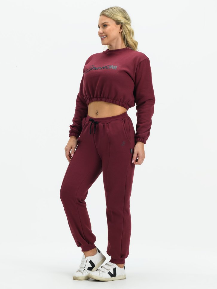 Calça Moletom Cropped De Moletom Com Capuz Conjunto Moletom