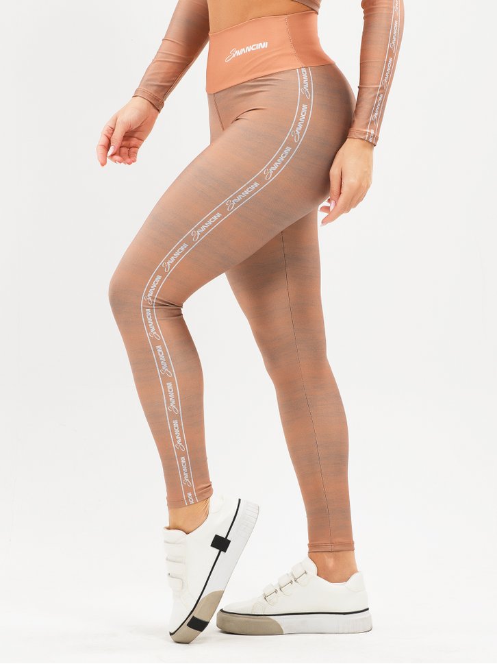 legging feminina blackout fusion terracota savancini s324 lat