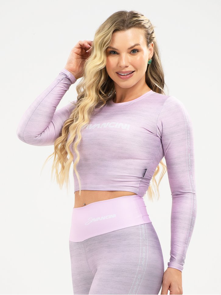 cropped feminino manga longa fusion rosa savancini s520 1
