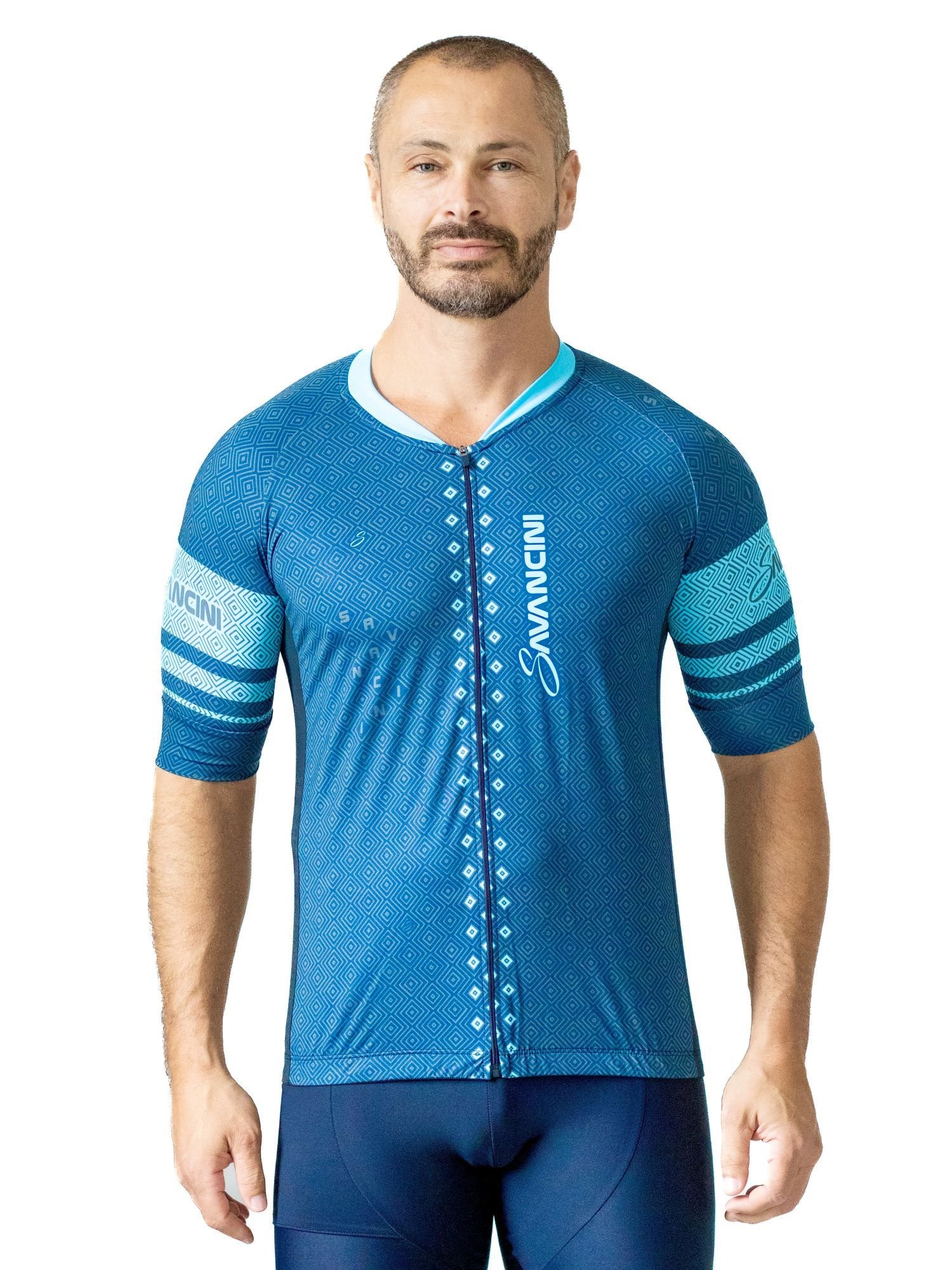 ウェア 90's Jantzen Pro-tour Swim Team T-shirt camisa-para-ciclismo-masculina
