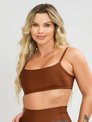 top feminino poliamida marrom star savancini st200 1