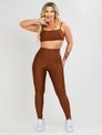conjunto legging e top poliamida star marrom savancini st300200 k 2