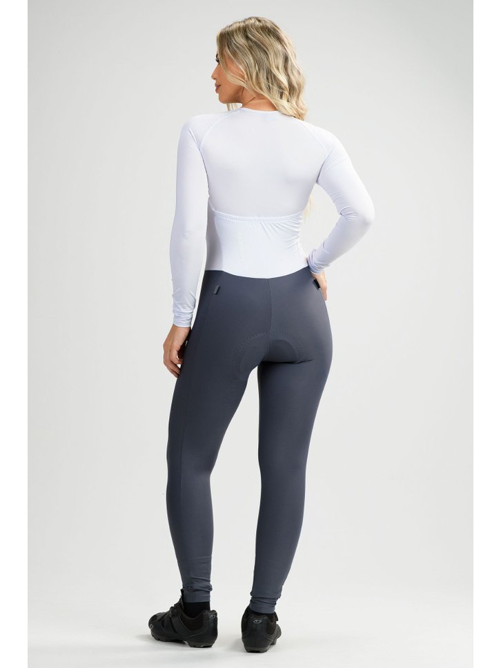 macacao ciclismo feminino forro em gel chumbo e branco supreme savancini sp500 3