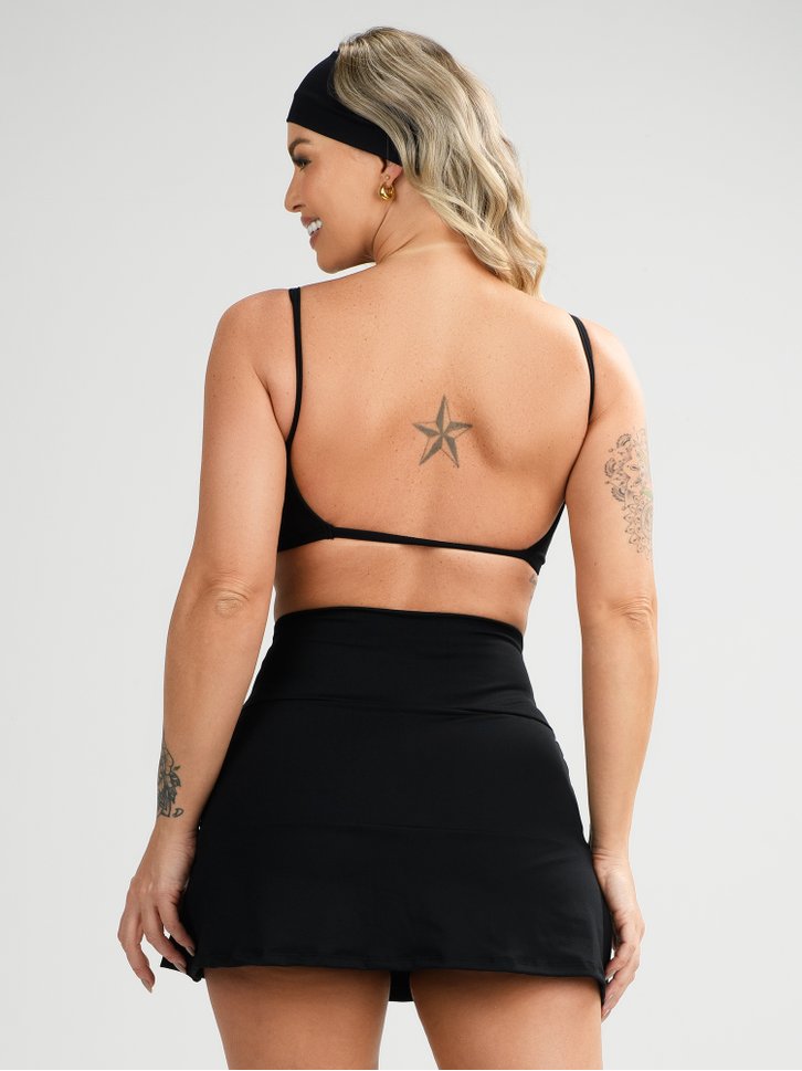 conjunto shorts saia e top frente unica moving preto savancini 2
