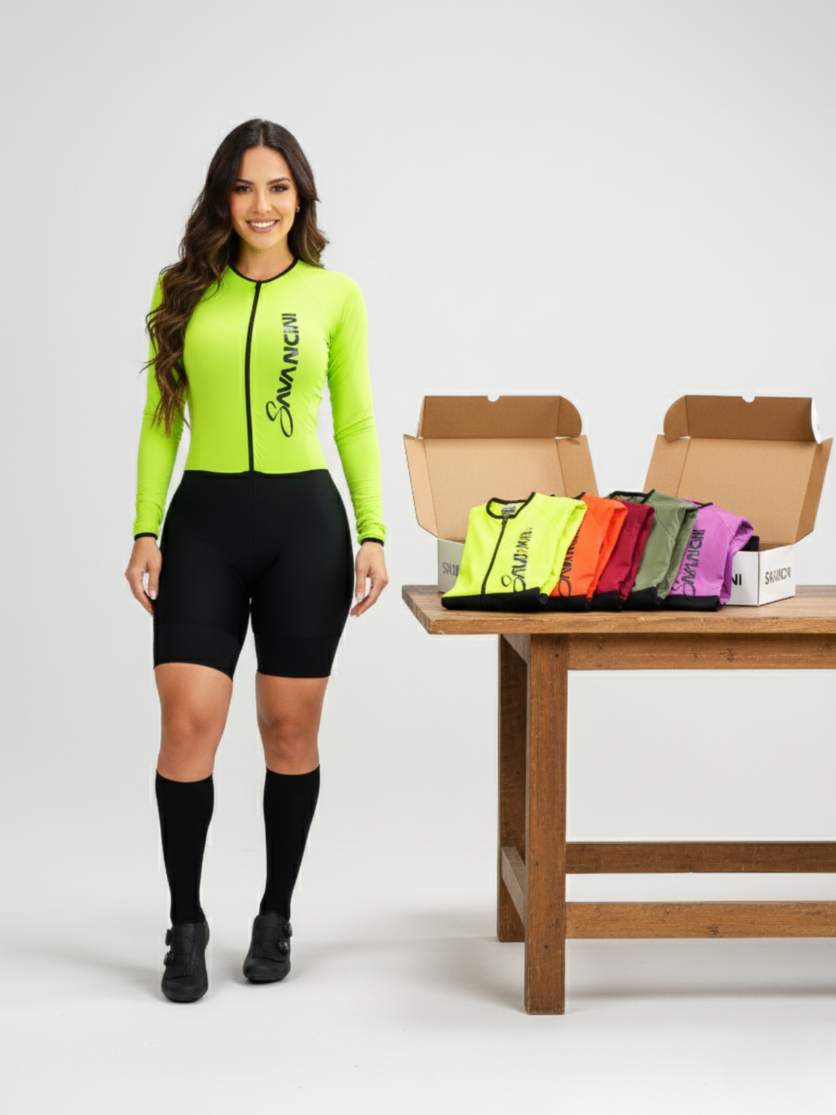 Conjunto Feminino Legging + Top Nadador Línea