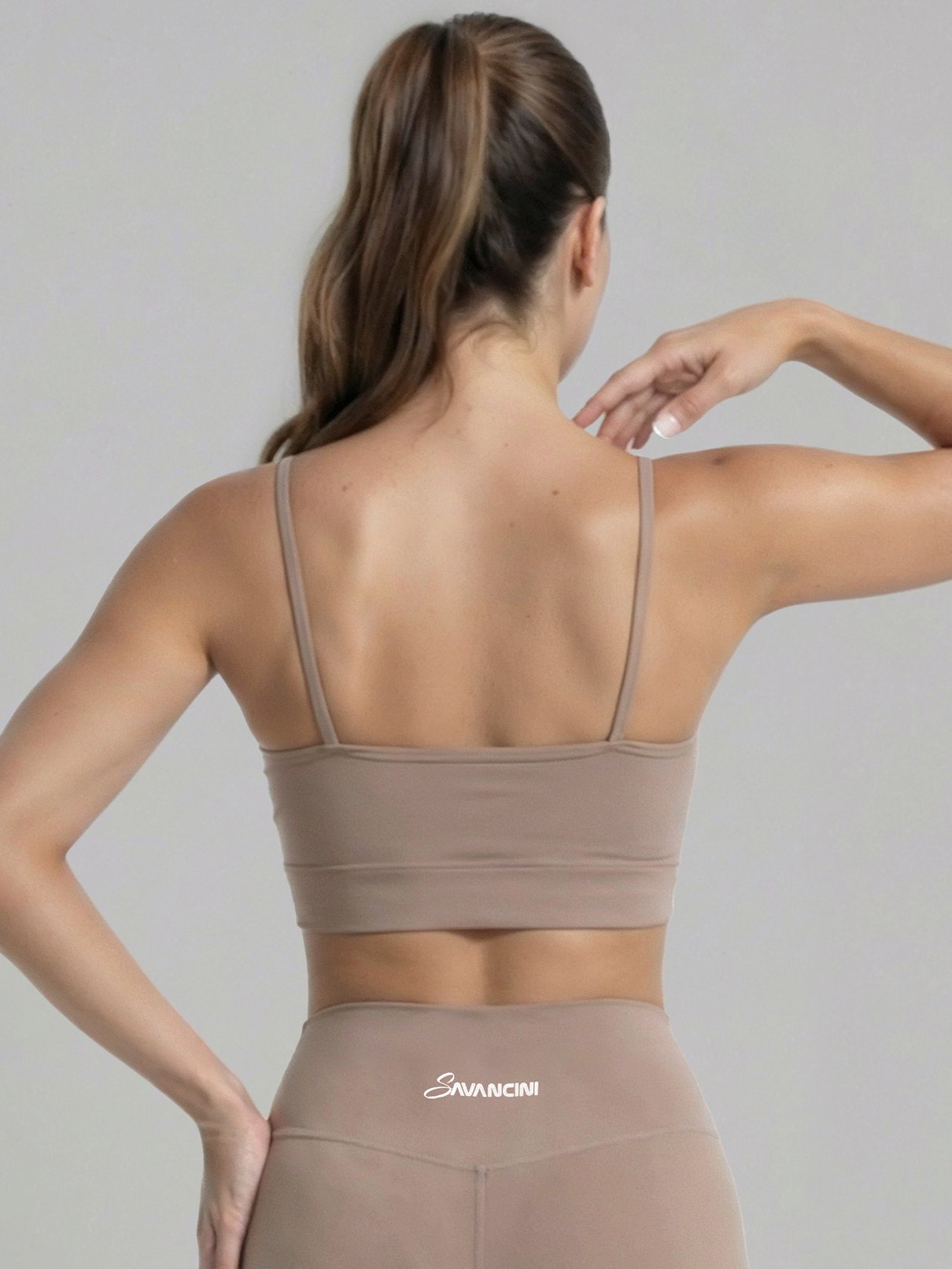 conjunto capuccino legging costas top