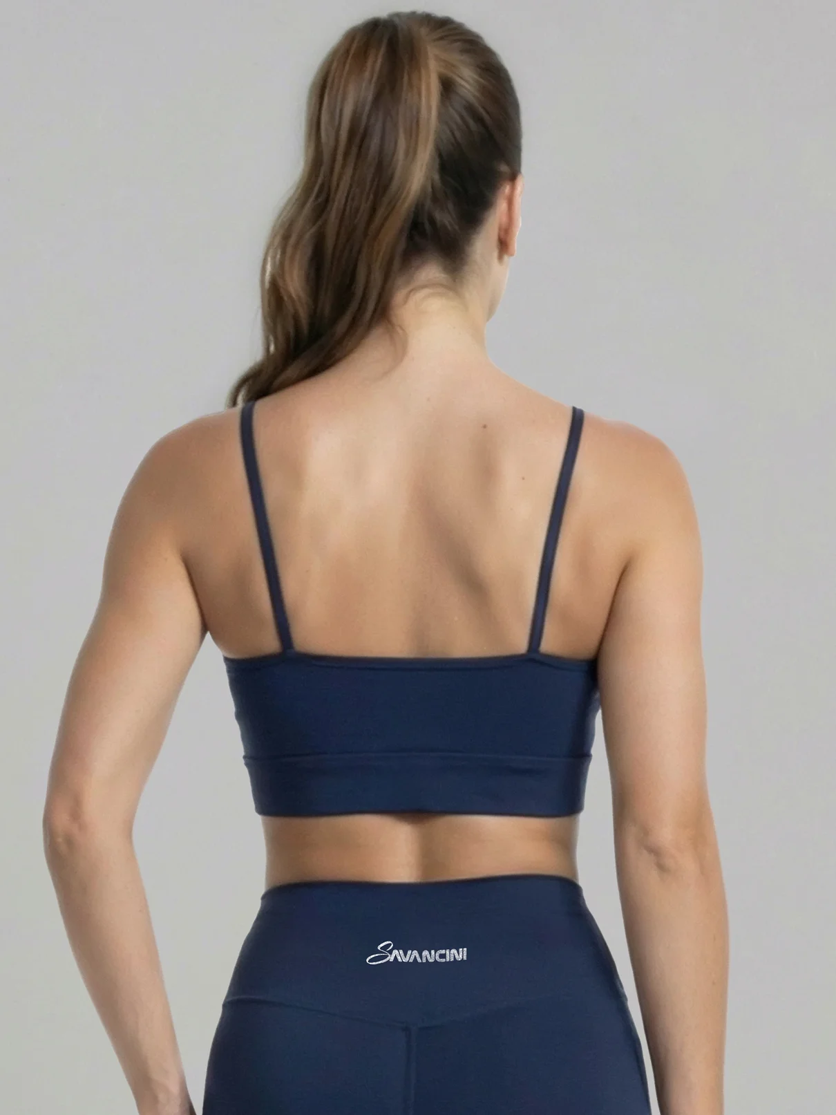 conjunto marinho legging costas top