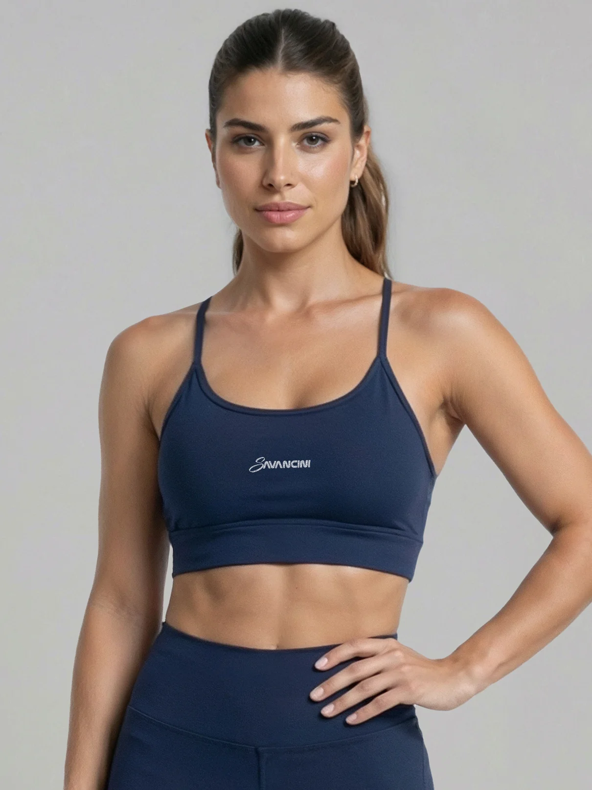 conjunto marinho legging top