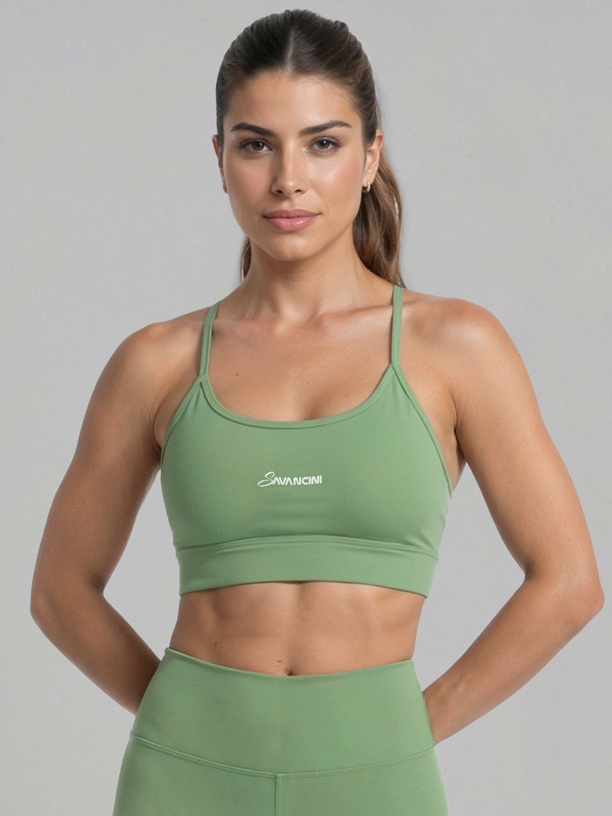 conjunto malva legging top