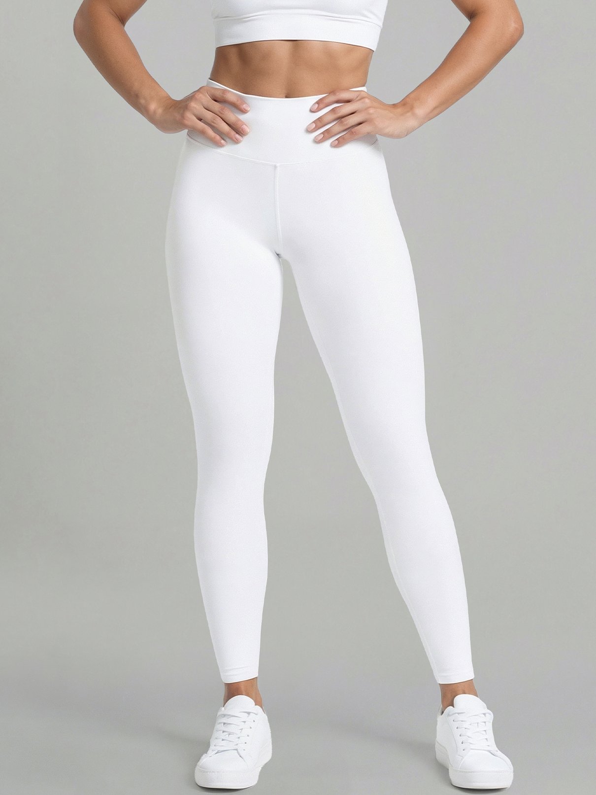 conjunto branco legging calca