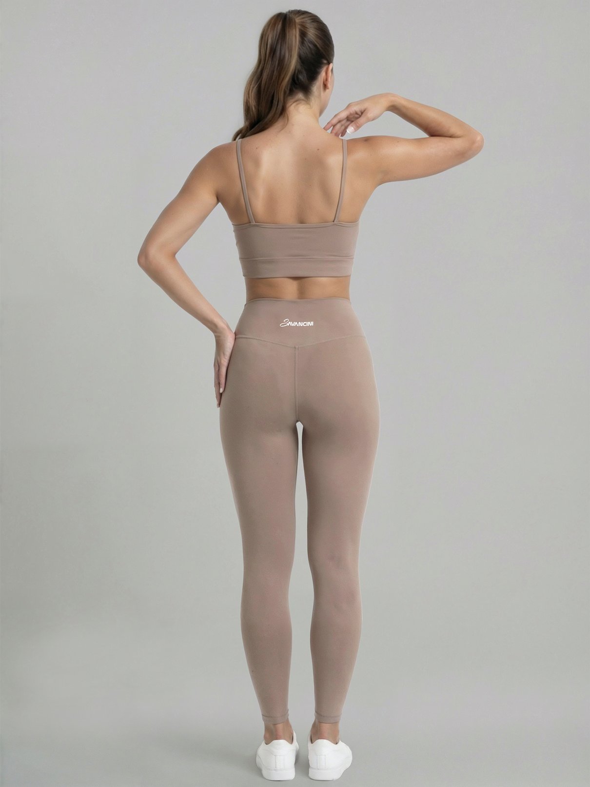 conjunto capuccino legging costas
