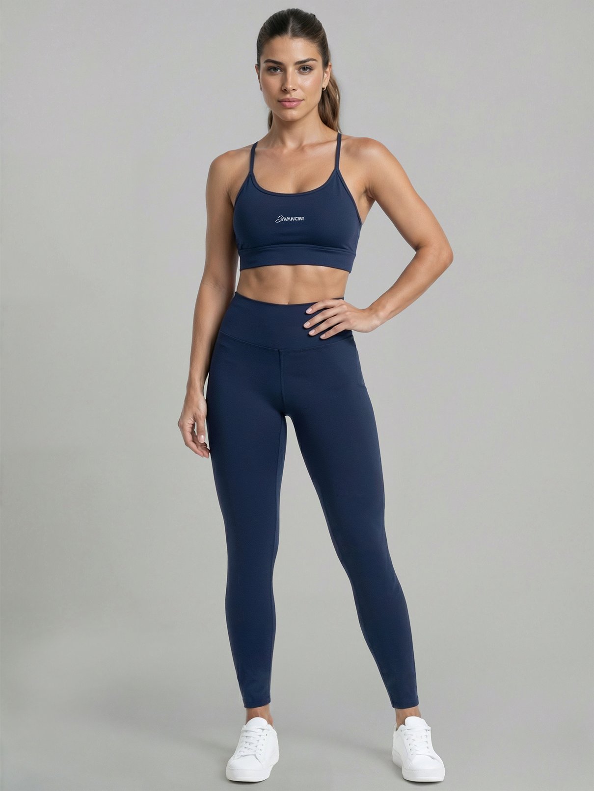 conjunto marinho legging