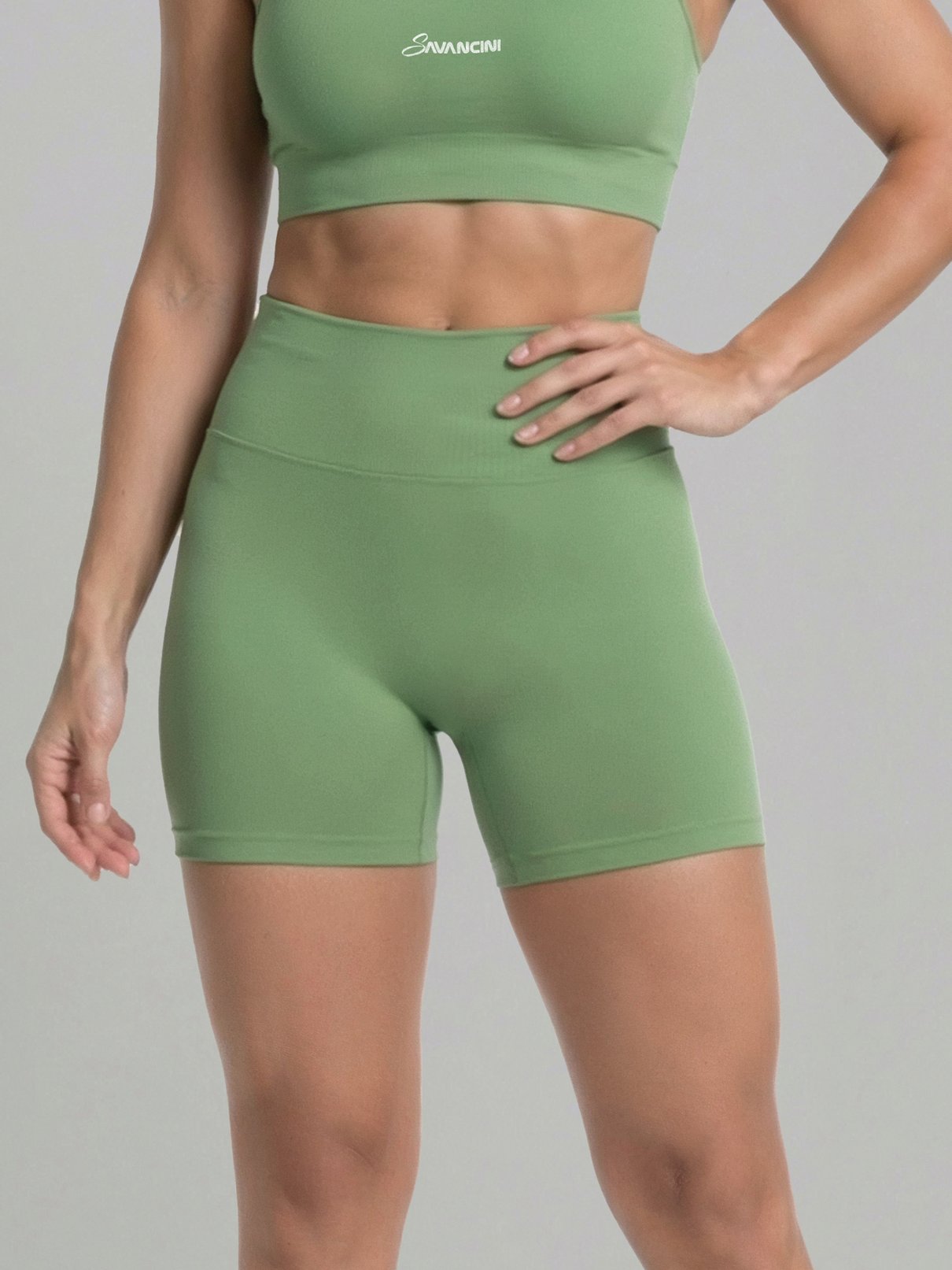 conjunto malva short short