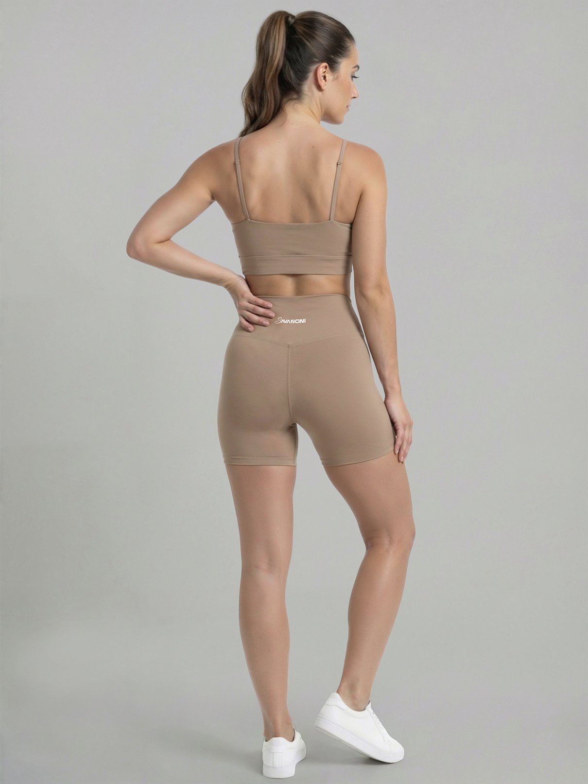 conjunto capuccino short costas