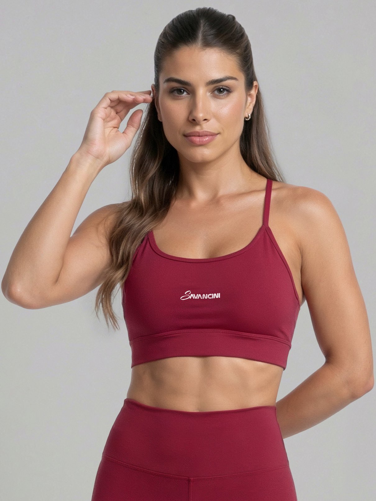 conjunto rouge legging top