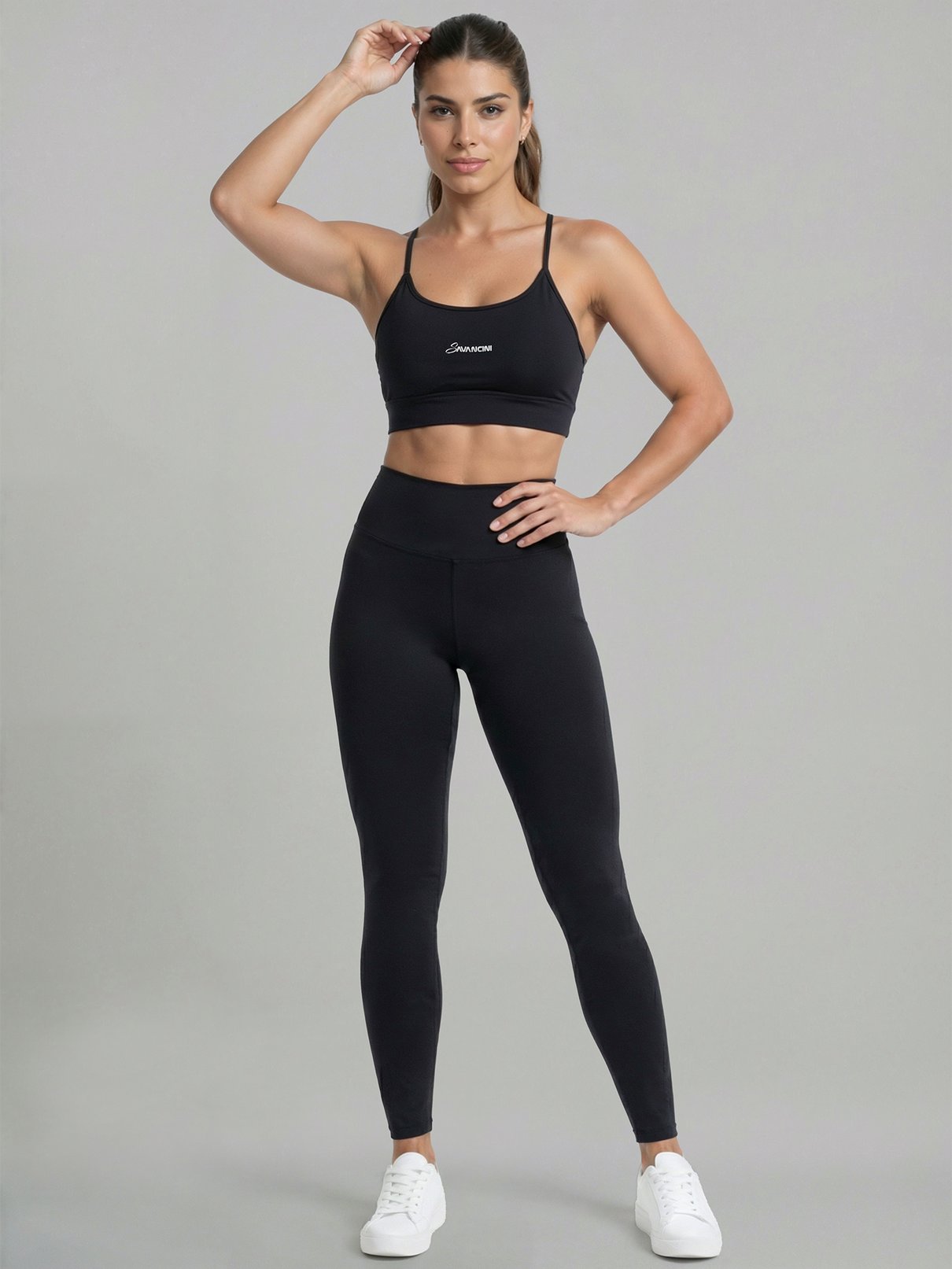 conjunto preto legging