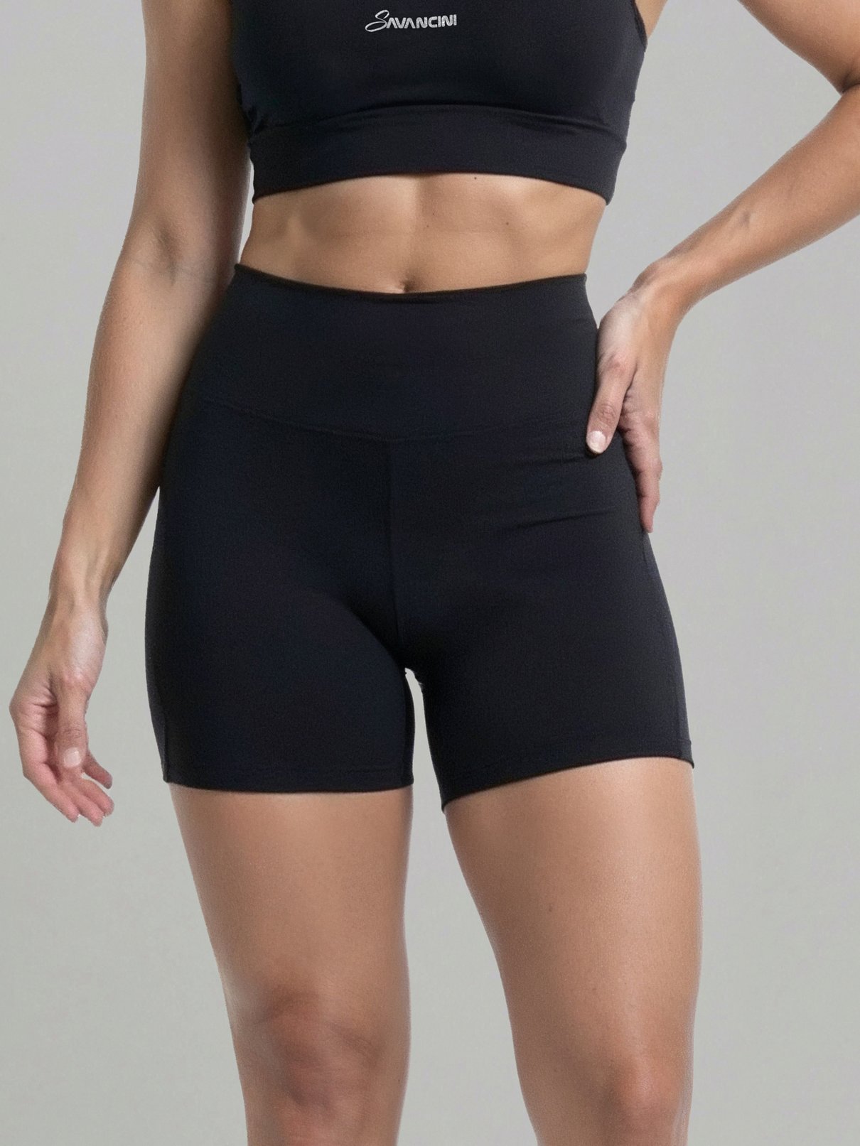 conjunto preto short short