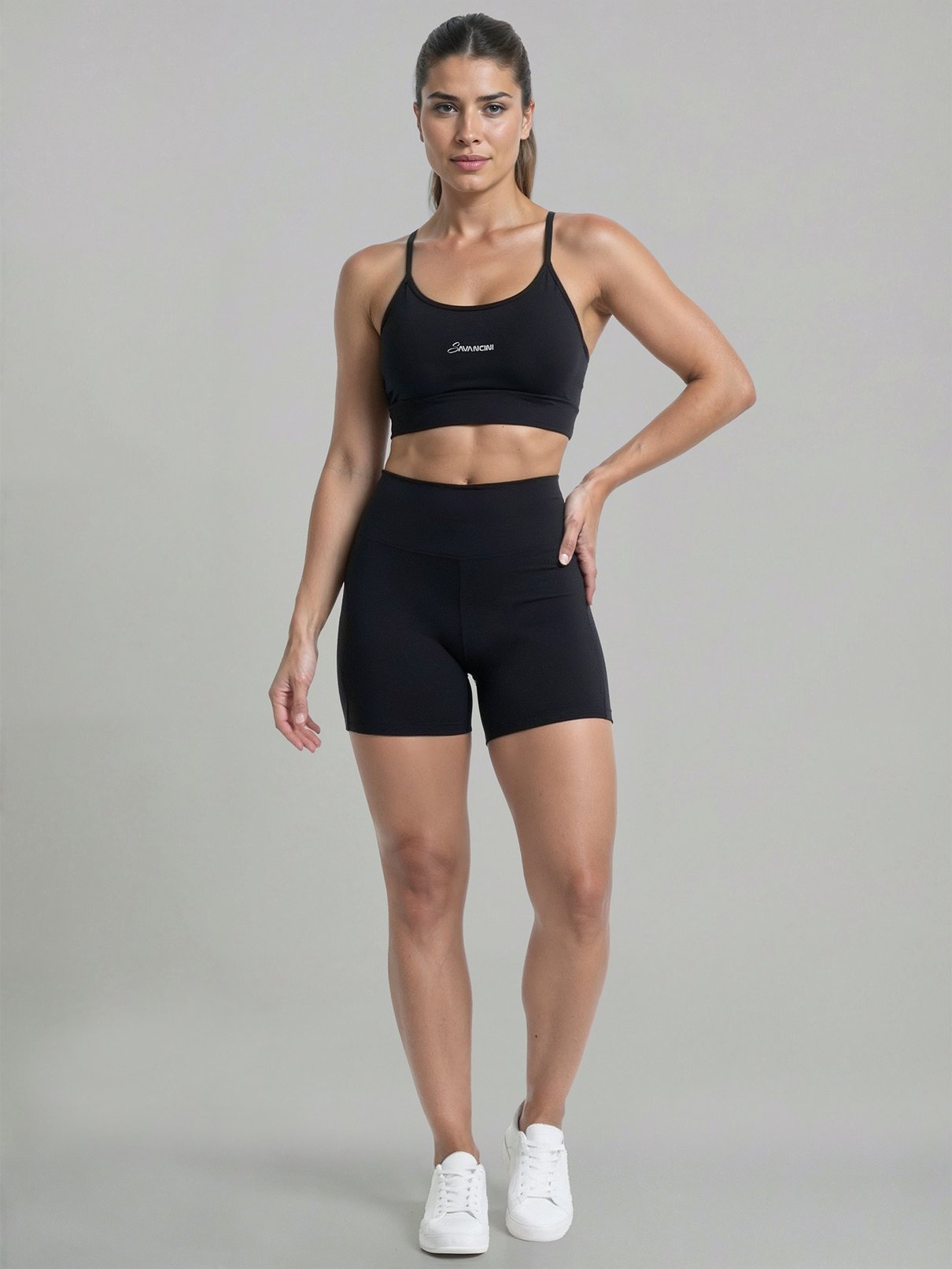 conjunto preto short