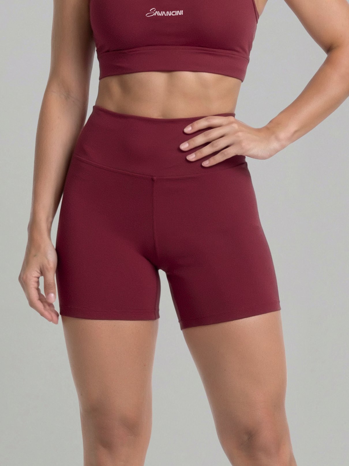 conjunto rouge short short