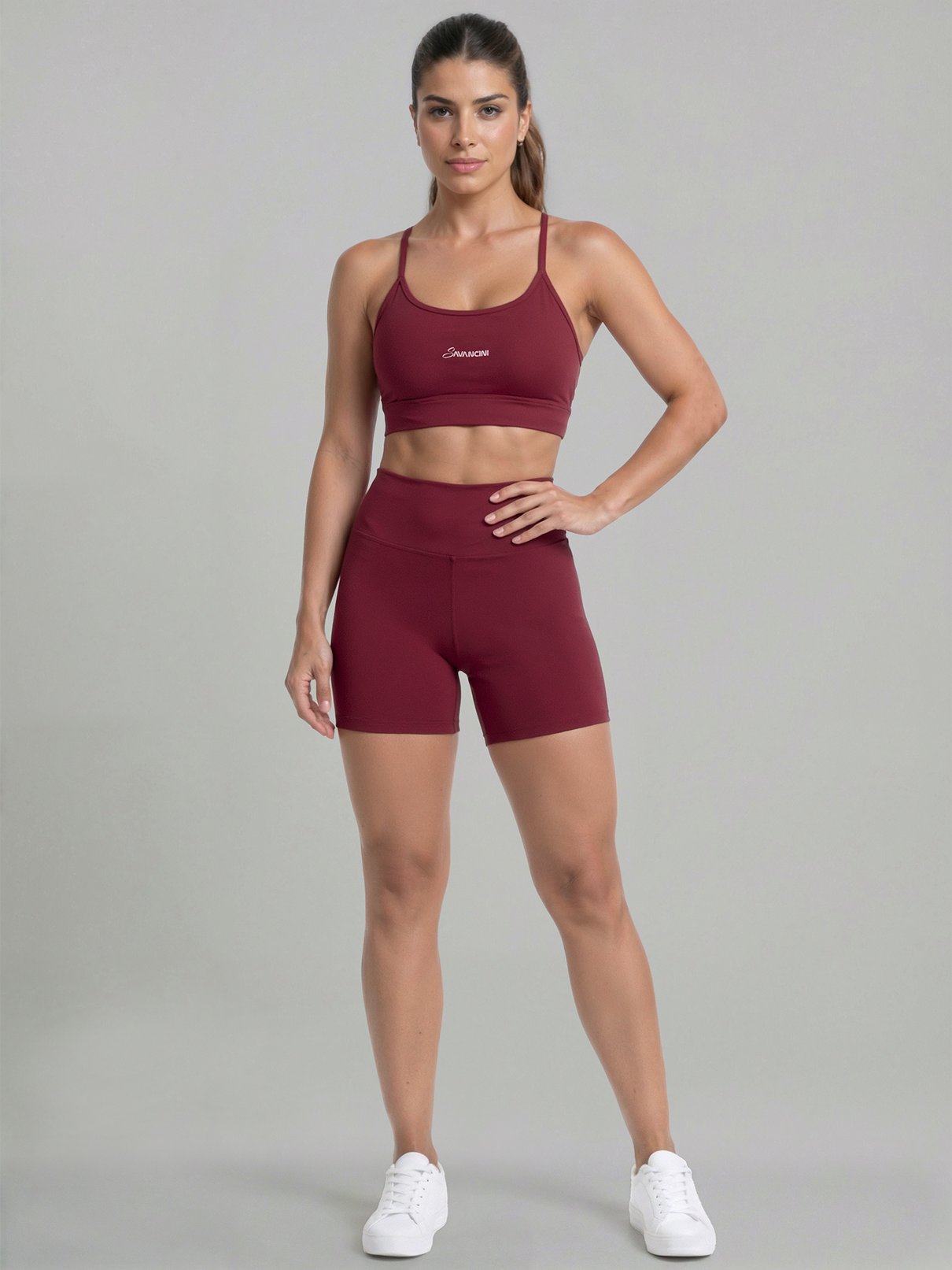 conjunto rouge short