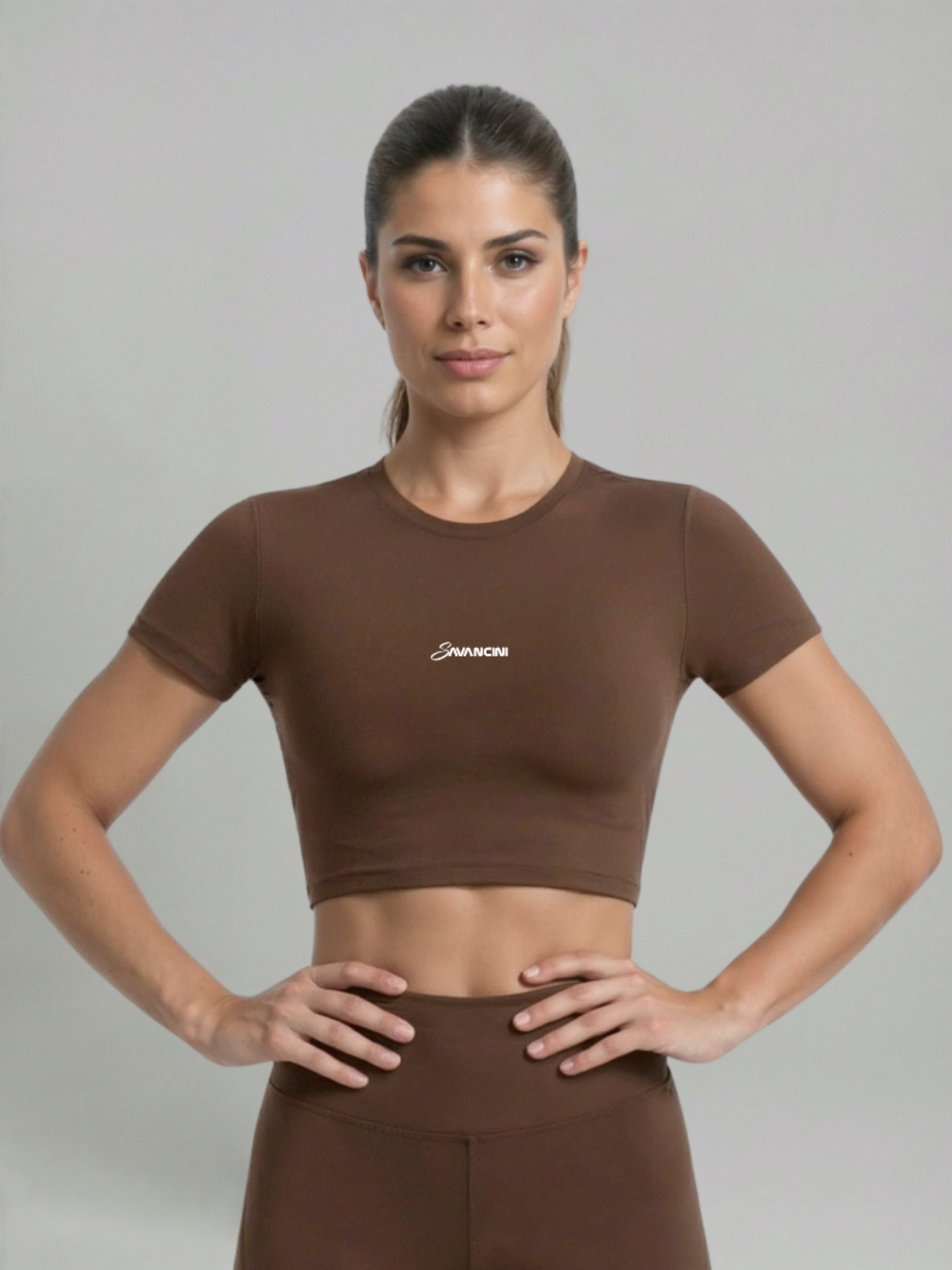 Cropped Savancini Flow Expresso — vista frontal