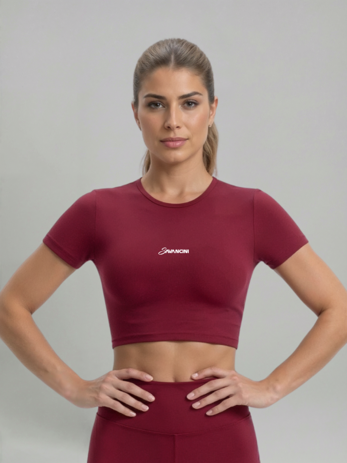 Cropped Savancini Flow Rouge