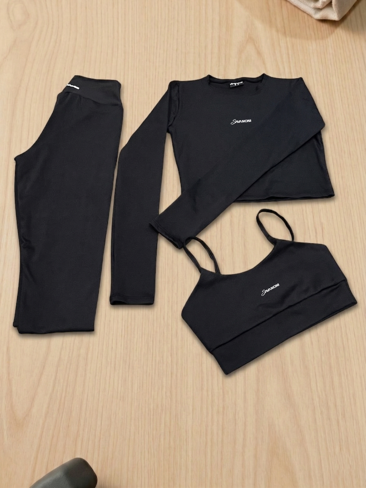 kit 3 pecas cropped flow logo 5